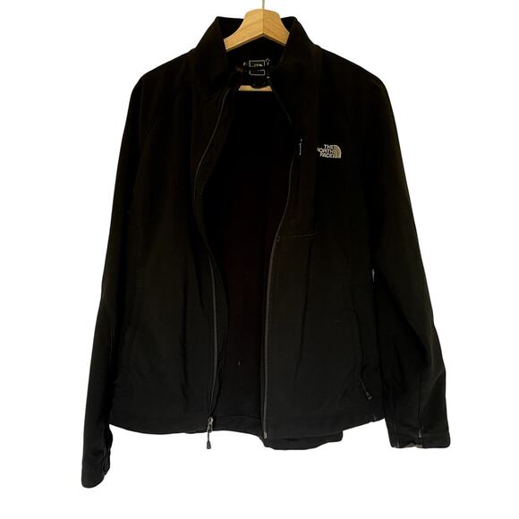 The North Face black full zip jacket pockets women's size 12 athletic warm - Picture 1 of 9